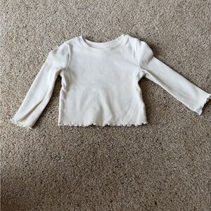 GAP Cream Long Sleeve Top